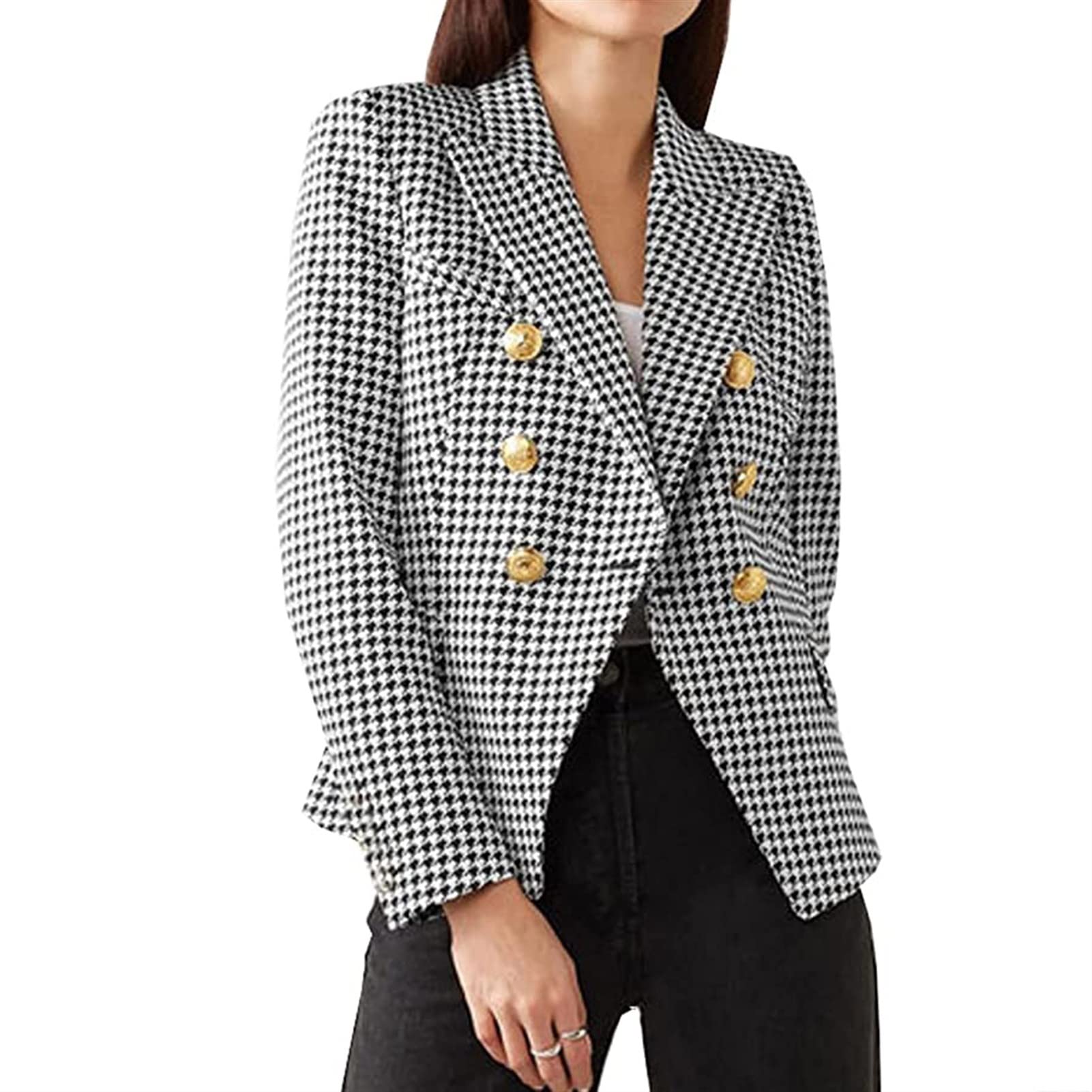 Kardigan Blazer Kobiety Elegancki, szyty na miarę garnitur Zwykły kobiecy Blazer Casual Długa marynarka z kieszenią Klapa damska Blazer Wiosna Jesień Krótka marynarka Podstawowa koszula z długi