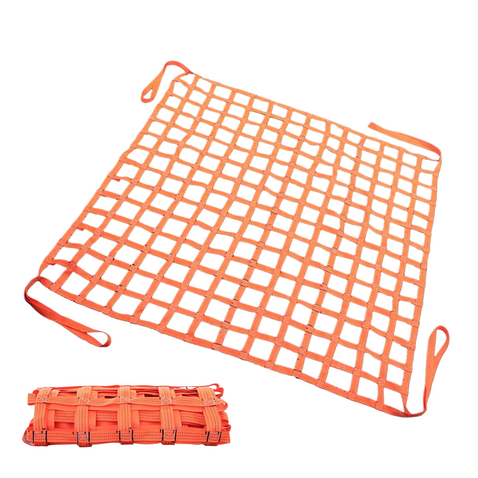 Filet De Levage Cargo 99x99 Cm Organisateur À Sangles