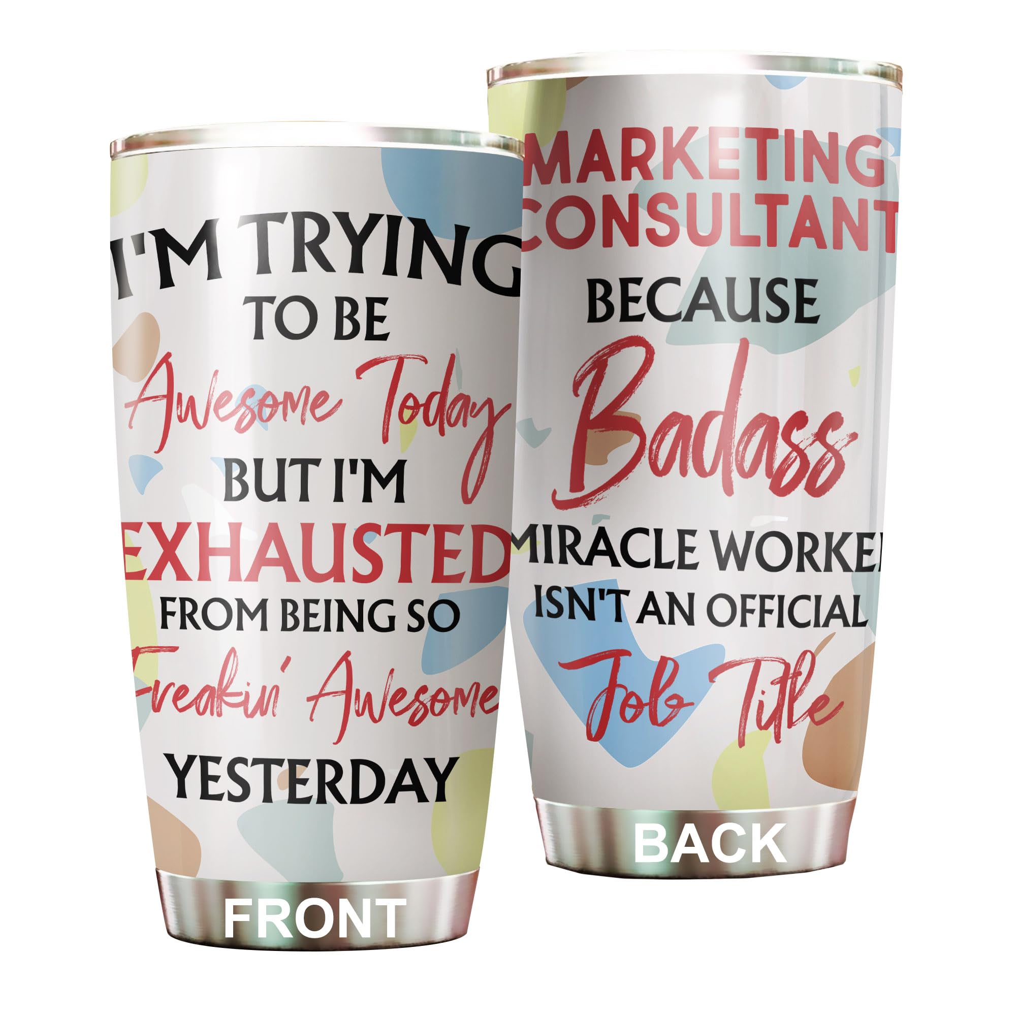 MEDROC Awesome Miracle Worker Marketing Consultant Tumbler ...