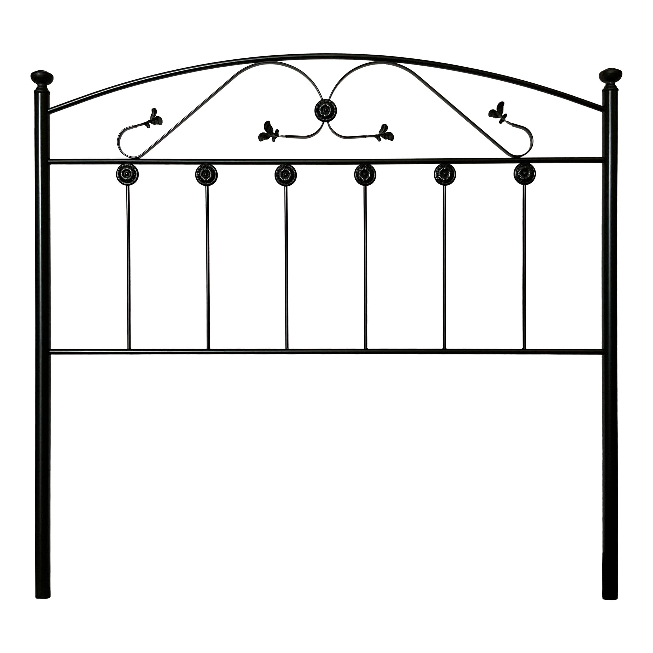 Cabecero Forja Málaga, Cabezal para Cama, Cabecero, Cama Matrimonio e Individual, Cama De Hierro, Cabezal Forja, Cabecero Juvenil, Hecho En España (Negro, 135 cm)