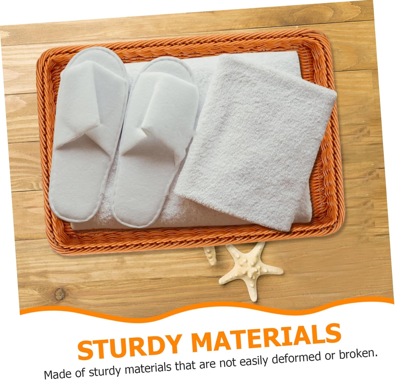 Alipis Versatile Storage Basket Lid Large Capacity Rattan Woven Shoe Organizer Hotel Supply for Shoes Home Decor Organizing Basket