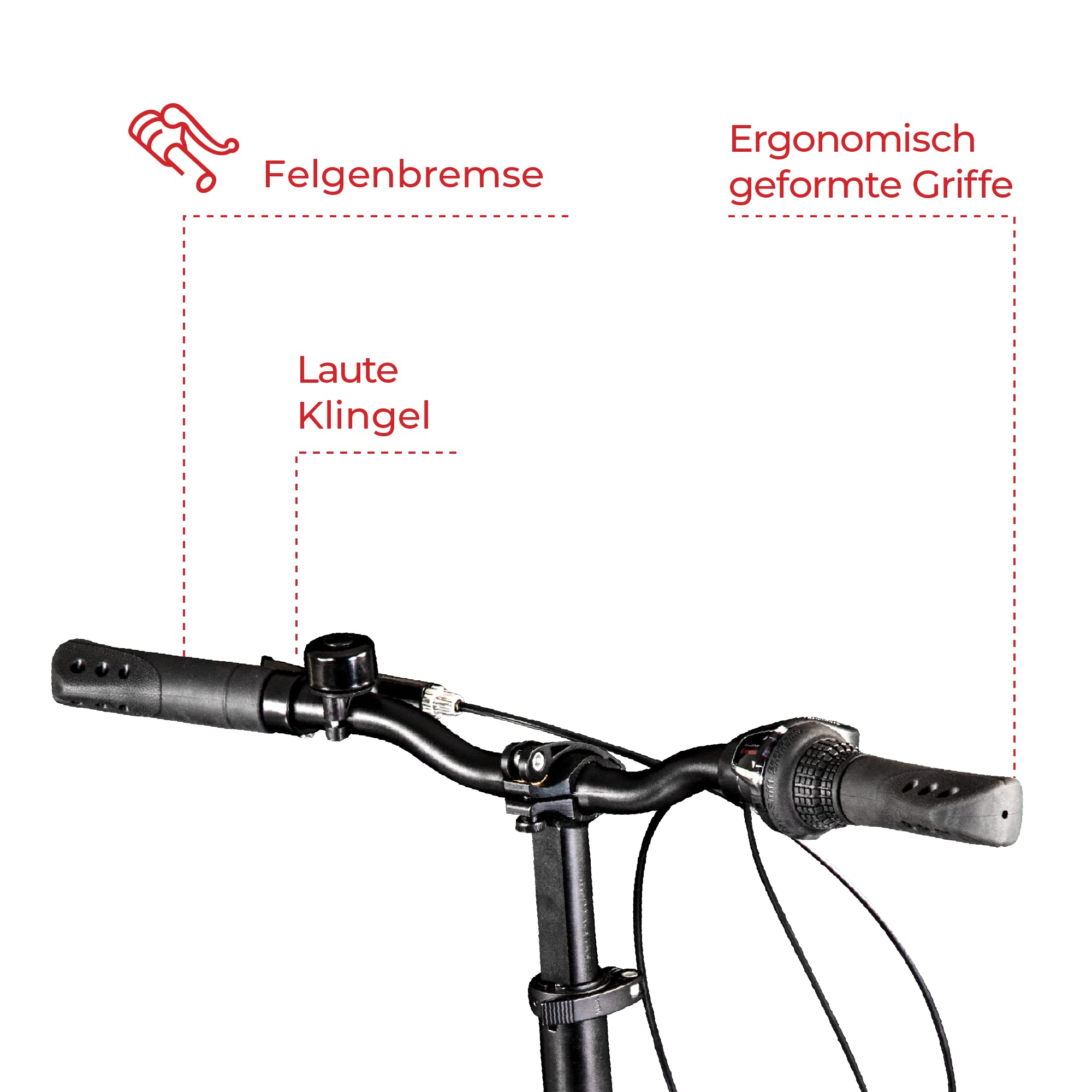 ZÜNDAPP Klappfahrrad 20 Zoll Faltrad ZF20 Speed Folder 20" Fahrrad Stadtrad mit StVZO Beleuchtung Klapprad mit Zubehör