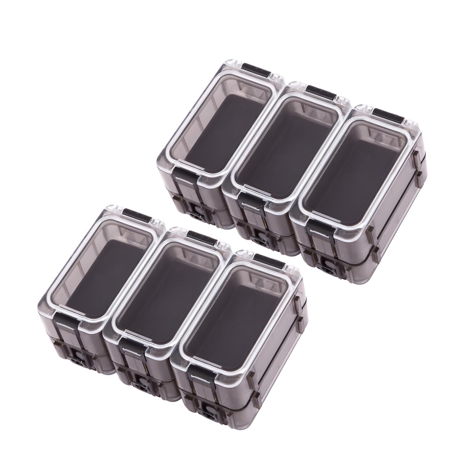 GREENSAPPIRE Fishing Tackle Box, Magnetic Lure Organizer, Portable Storage Case for Fishing Gear, Durable Plastic Compartment Box for Anglers (12 PCS)