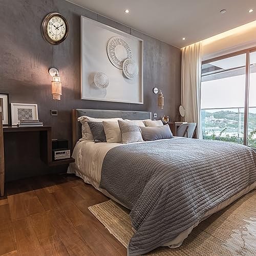 Miniatura 6 de ZENFUN Reloj de pared clásico redondo de 12 pulgadas, funciona con pilas, reloj de pared silencioso sin tictac, decorativo para cocina, hogar, sala