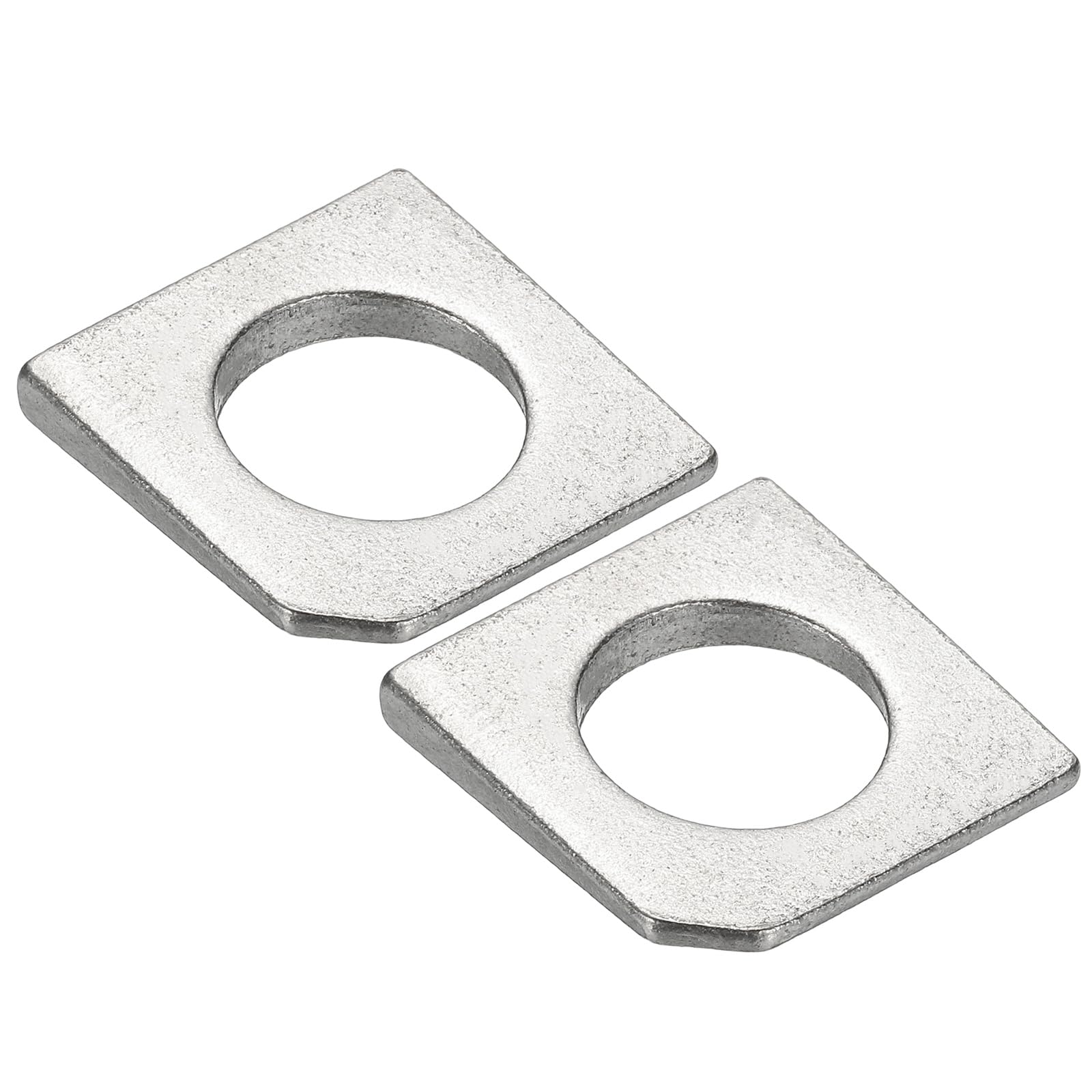 PATIKIL 2pcs M22 Beveled Square Washers, 22x40mm Missing Angle Square Beveled Washers Bearing Strut Plate Flat Spacer 304 Stainless Steel for Bolts Wedge Shim Leveling Fastener Nut Gasket