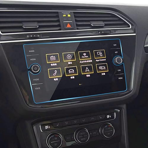Yumzeco Protector de pantalla compatible con Volkswagen Atlas 2019-2024, protector de pantalla para Volkswagen Tiguan Arteon 2018, 2019, 2020, 2021,
