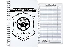 Affordable Mileage Log Book to Track Business Travel and Driving Expenses