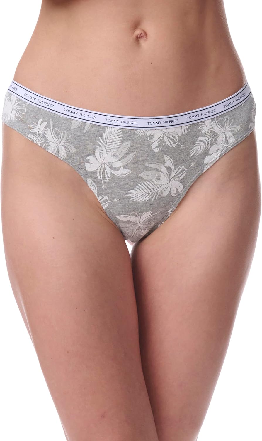 Tommy Hilfiger womens Classic Cotton Logoband Thong 5 Pack - Image 2