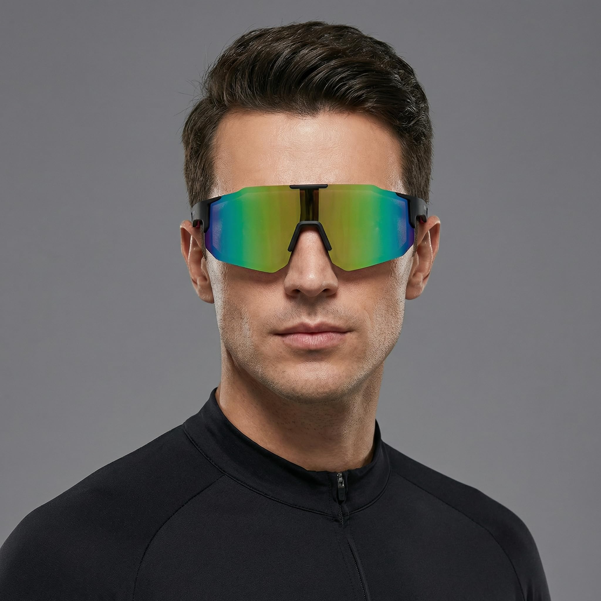 Occhiali da sole sportivi polarizzati per uomo e donna, occhiali da sole per adolescenti, baseball, ciclismo, ciclismo, protezione UV400
