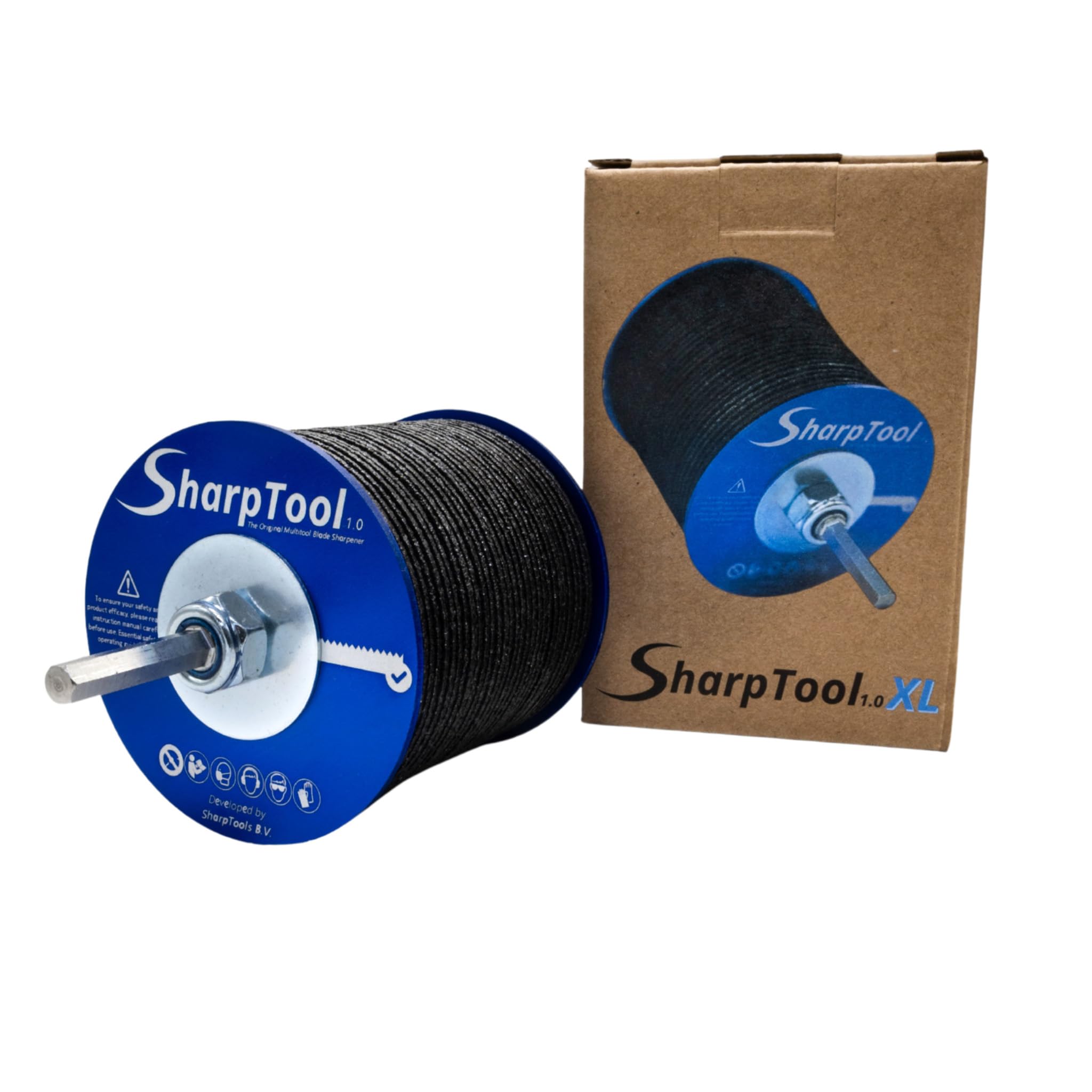 SharpTool 1.0 XL Lama Affilatrice per Multitool - Accessorio per Utensili Oscillanti Multifunzione per Affilare Lame da Taglio a Immersione - Affilatore per Lame da Trapano - 68 mm