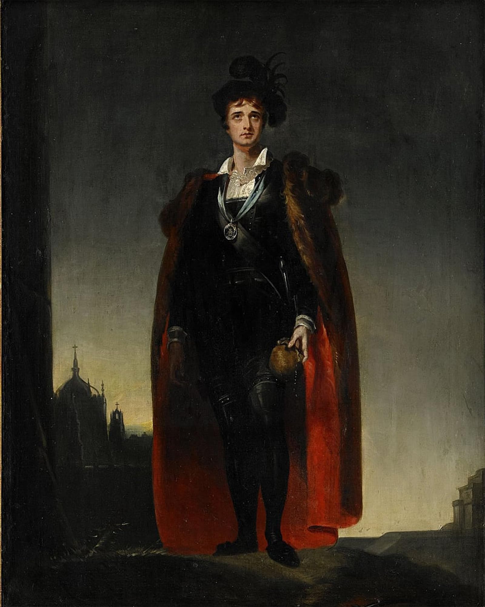 ARTXLXXBN Famous Print Painting Colorful Art Print Kemble As Hamlet by Lawrence Canvas Art Decorations for Home Decor 60x90cm