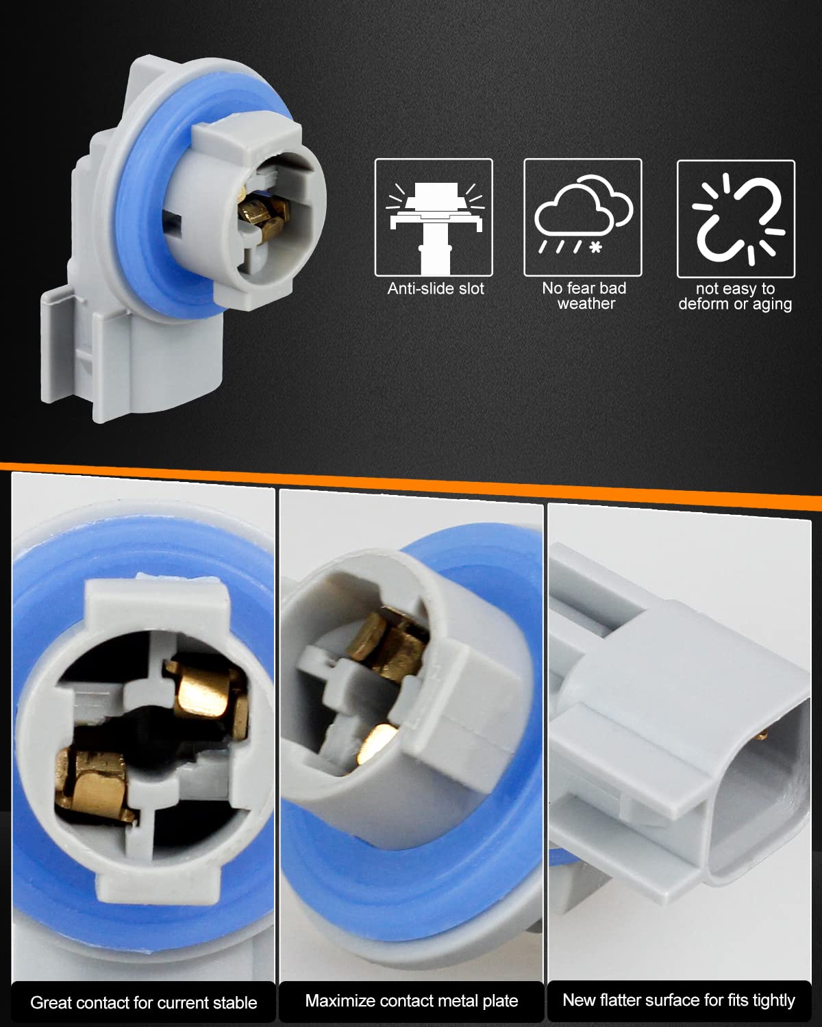 Dodge Ram Black Housing HERCOO LED License Plate Lights Complete