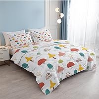 Vista 42 de SOULZZZ Juego de ropa de cama retro hippie tamaño matrimonial, edredón floral de hongos margaritas para niñas y mujeres, edredón negro con 2 fundas