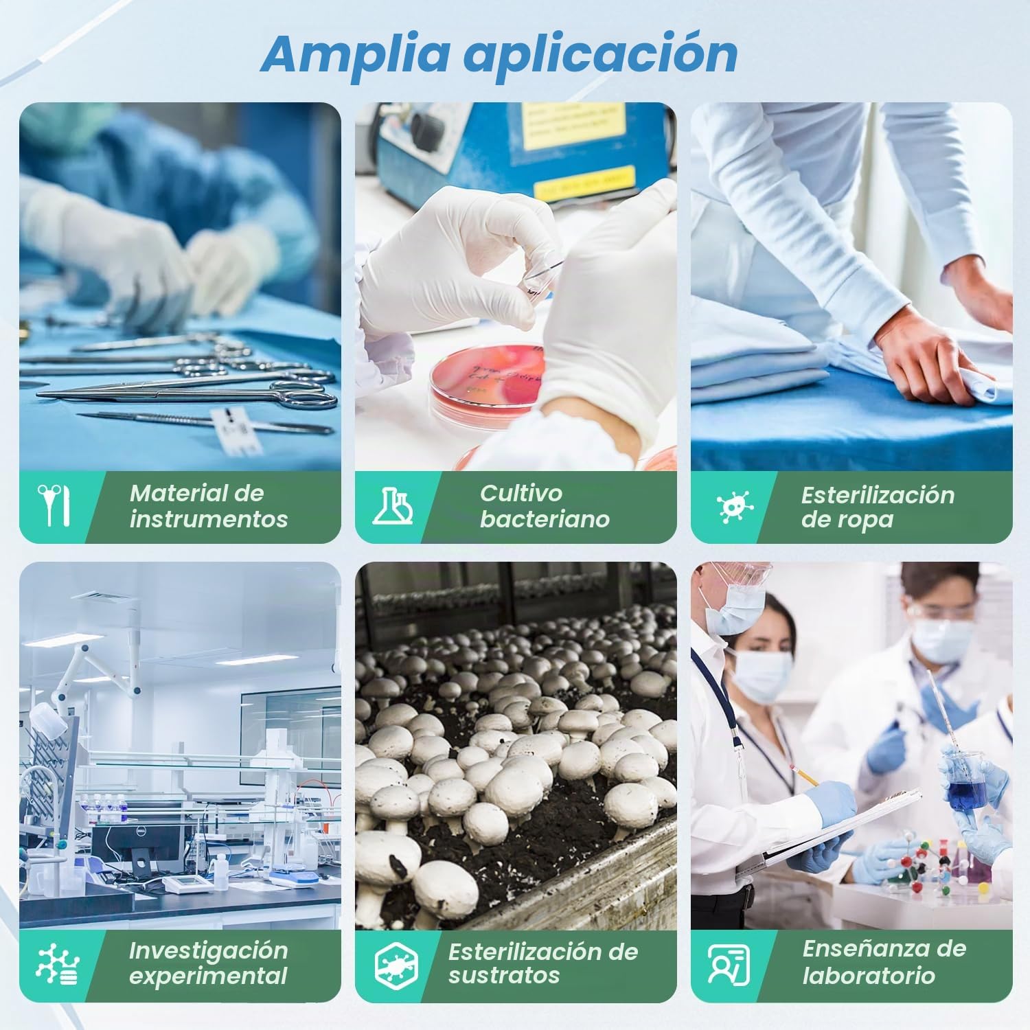 Huanyu Esterilizador Autoclave 8L con Doble Válvula Autoclave de Vapor para Laboratorio Protección contra Quemaduras en Seco Esterilizador de Vapor de Alta Presión para Laboratorios Universidades