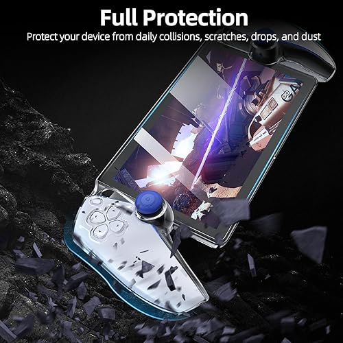 Miniatura 4 de Funda protectora mejorada para PlayStation Portal con protector de pantalla y joysticks, funda de policarbonato duro ultra transparente con