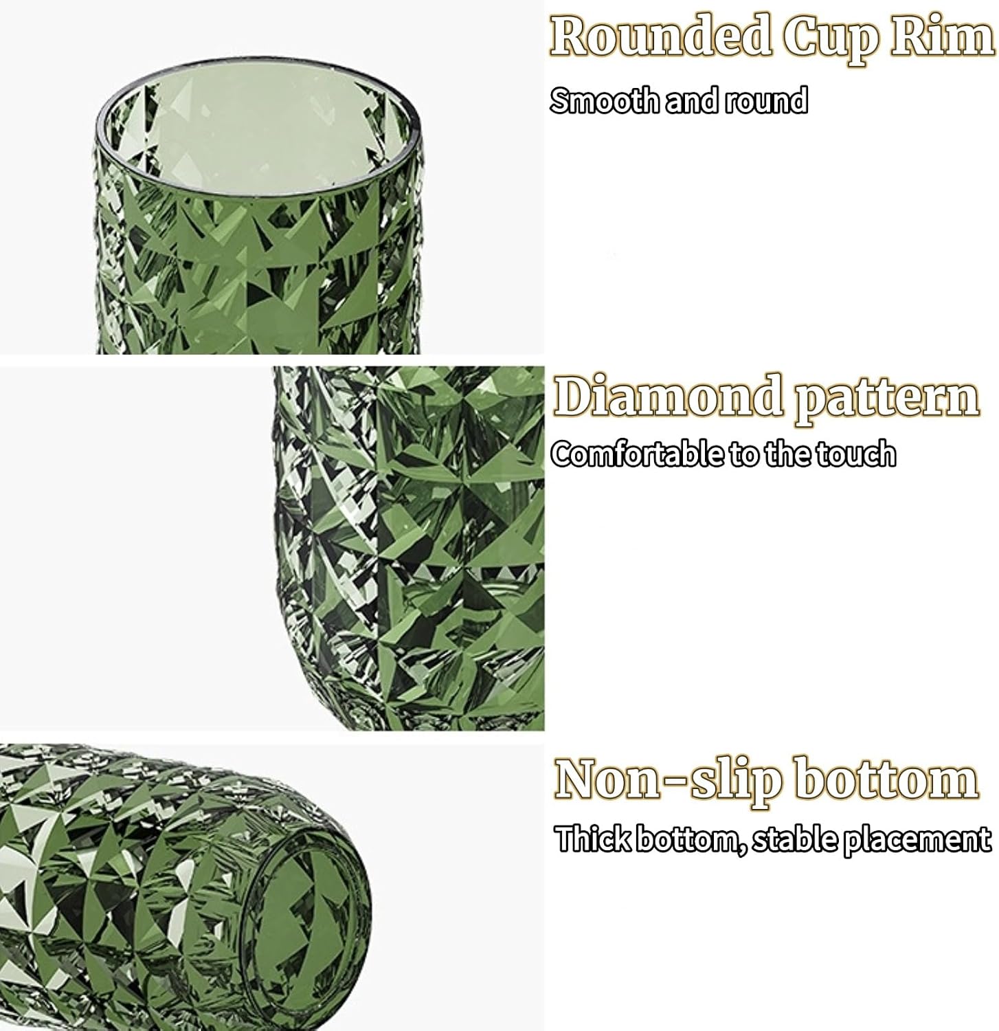 2PCS Travel Toothbrush Cup, Portable Toothbrush Holder with Cover, Covered Toothbrush Case for Bathroom Home School and Travel - Green