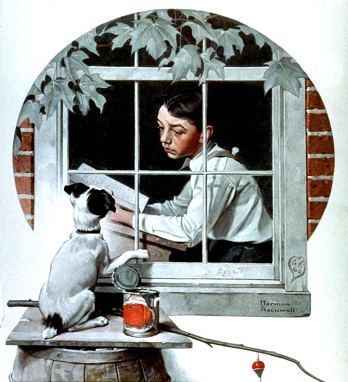 Affiche Norman Rockwell Stuck Inside cadeau idéal pour passionnés - 7
