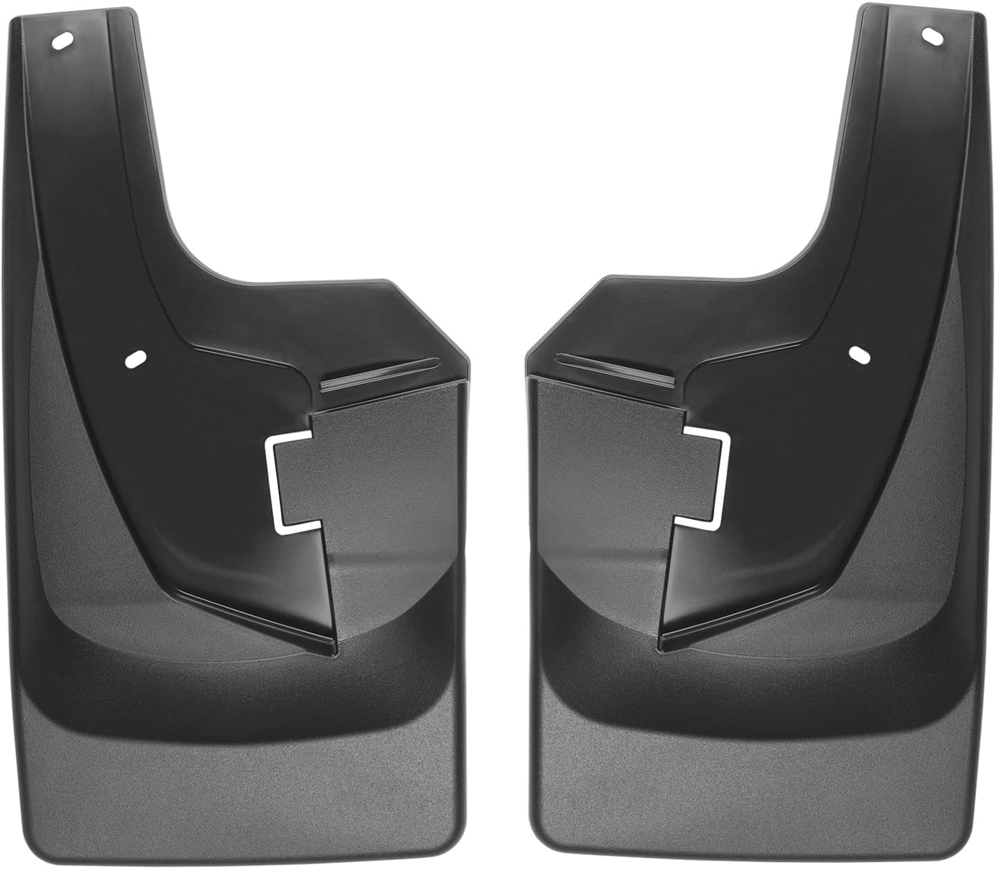 WeatherTech Custom No Drill Splash Guard MudFlaps for RAM Ram 2500/3500, Ram 2500/3500 - Rear Pair (120108), Black