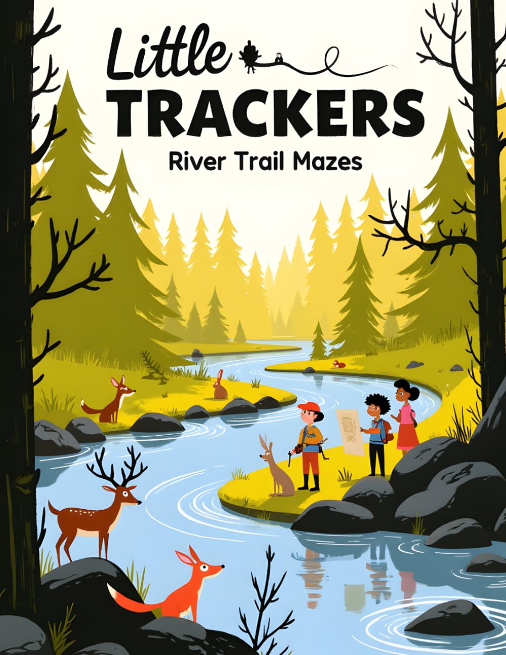 Little Trackers - River Trail Mazes: Solve the River Trails — 25 Nature Mazes for Curious Kid Minds (Trailhead Mazes)
