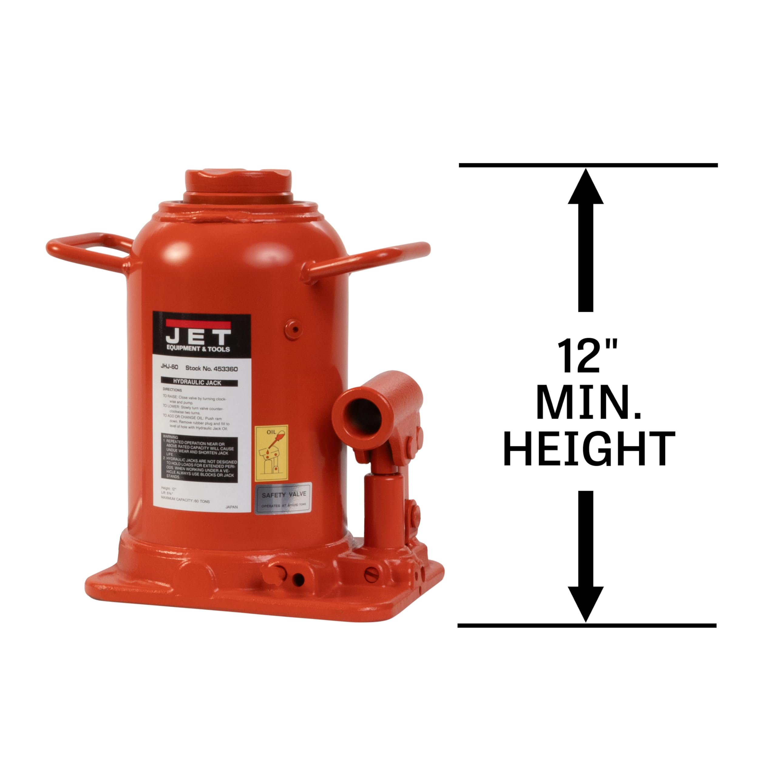 JET 60-Ton Hydraulic Bottle Jack (Model JHJ-060) : Amazon.ca