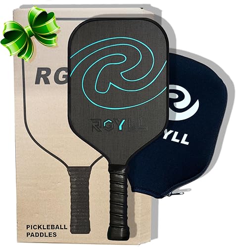 Carbon Fiber Pickleball Paddle, 16MM T700 Raw Carbon Fiber Surface Pro Pickle Ball Racket with Polypropylene Honeycomb Core, USAPA Compliant Trainer