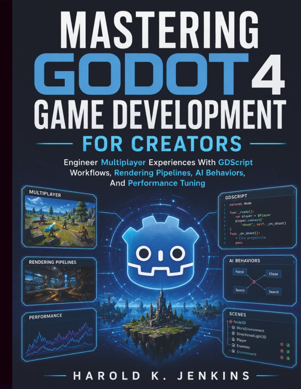 Mastering Godot 4 Game Development for Creators: Engineer Multiplayer Experiences With GDScript Workflows, Rendering Pipelines, AI Behaviors, And Performance Tuning