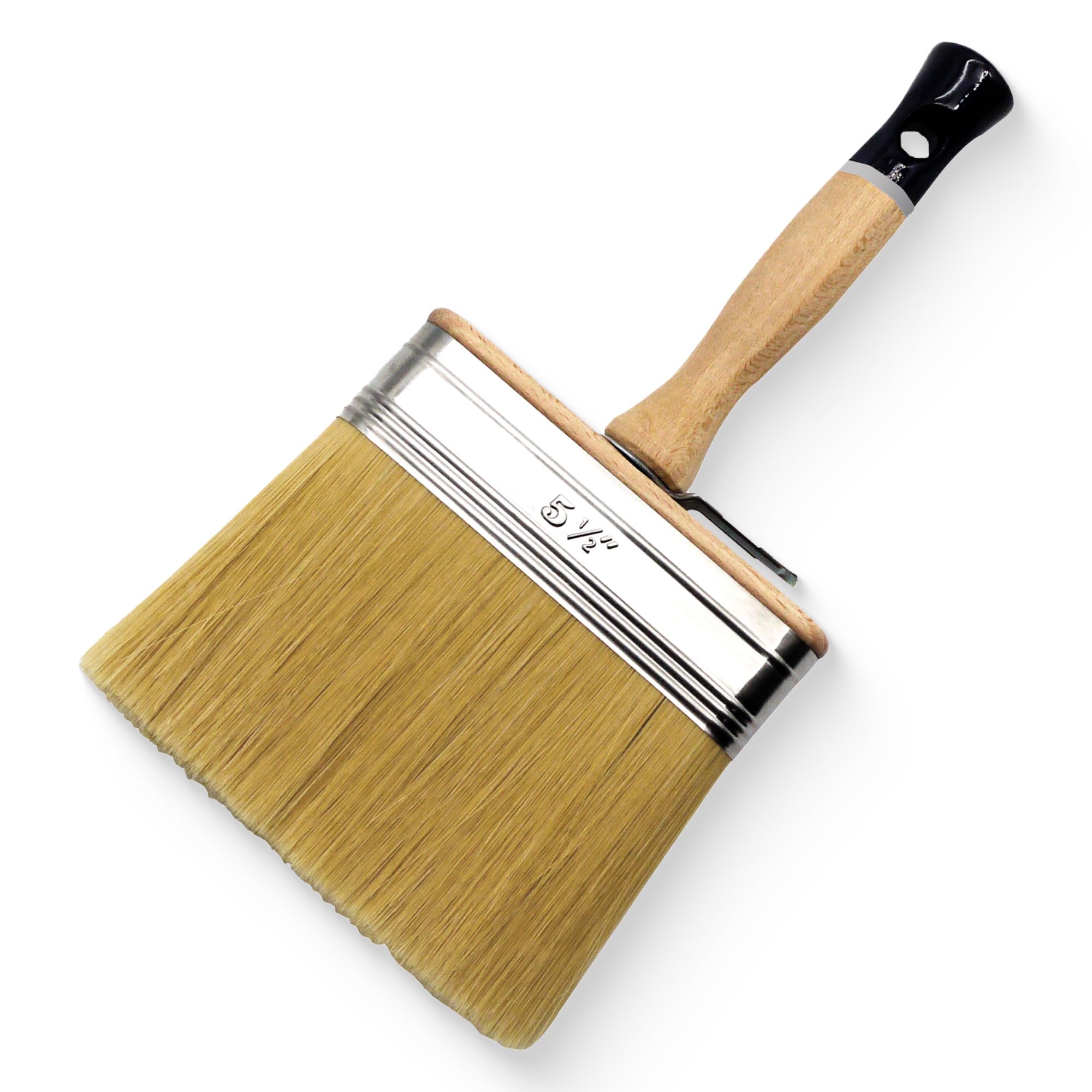 RefinaEVO Plastering Brush - 5.5" (140mm) Professional Water Brush for Rendering, Plastering, Brushing with Adjustable Bucket Clip, Stainless Steel Ferrule & Ergonomic Hardwood Handle