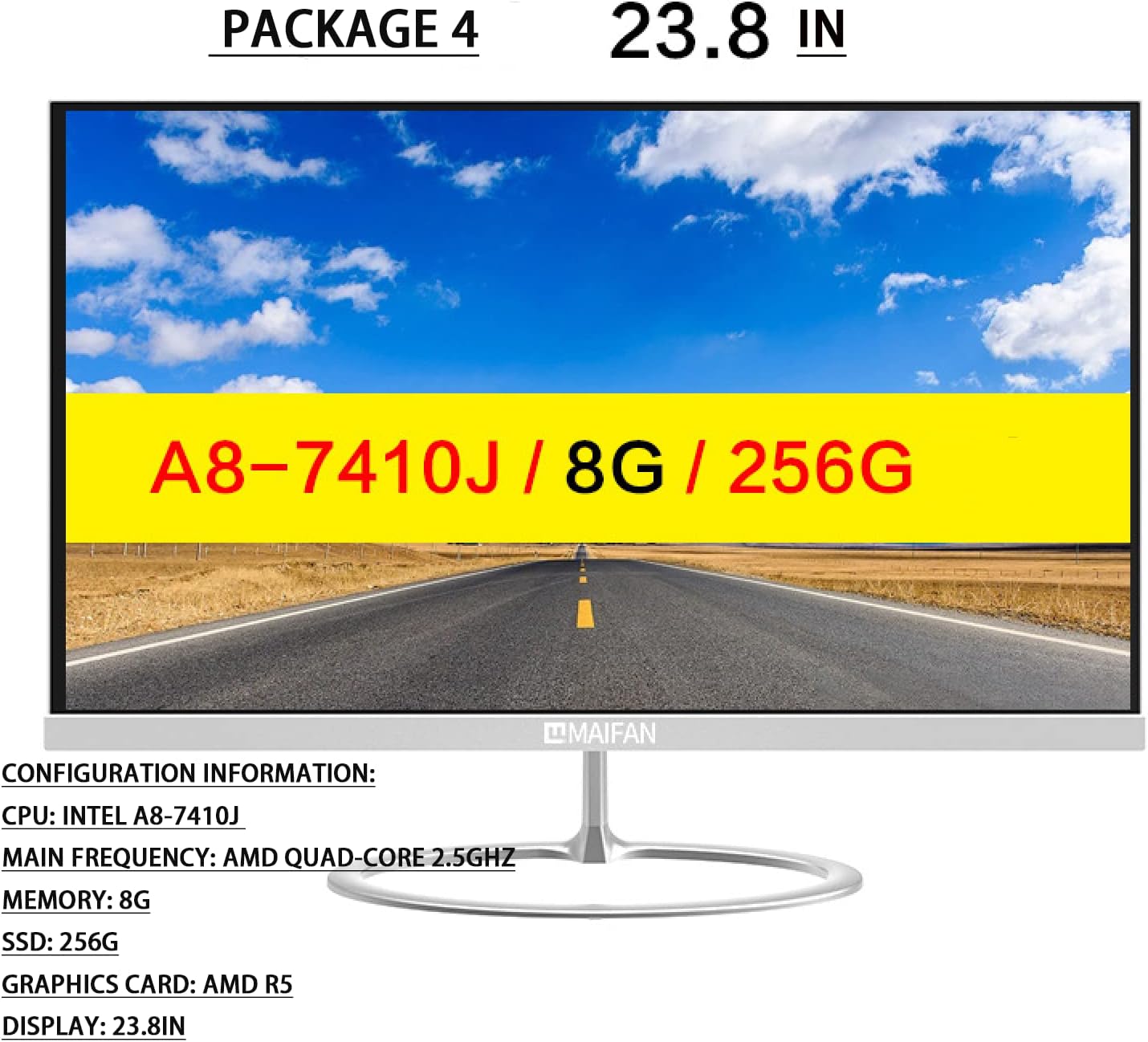 David_Good All-in-One Desktop Office Computer- Education and Training Learning 0f IPS Screen in Home and Electronics