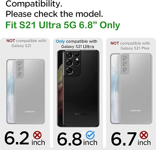 Miniatura 2 de J.west Funda para Galaxy S21 Ultra 5G, diseño de lámina fina de ópalo brillante translúcido transparente colorido perlado brillante estampado floral