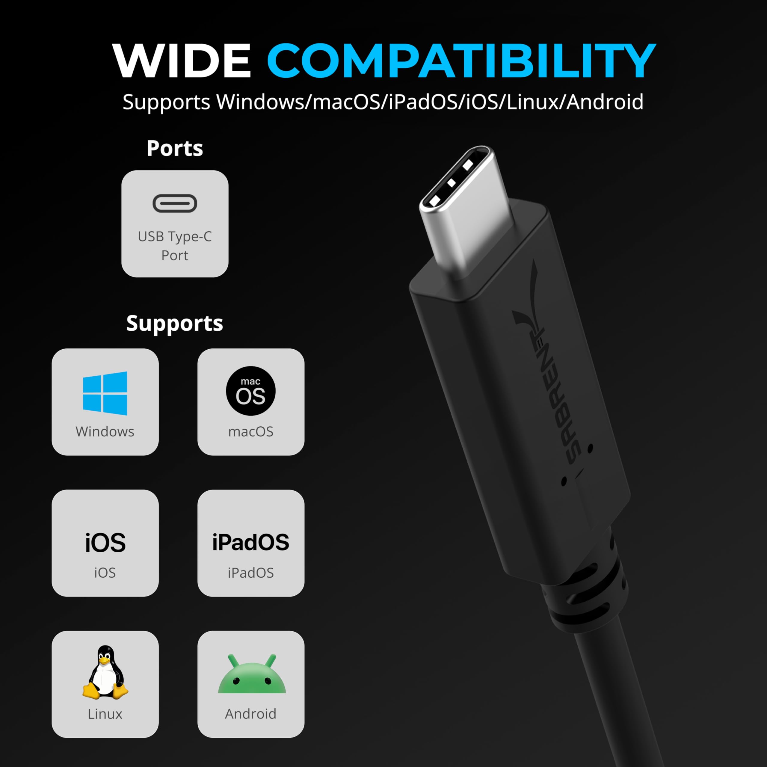 SABRENT USB4 CFexpress Typ B Kartenleser – 40 Gbps Übertragungsgeschwindigkeit, Gehäuse aus Aluminiumlegierung, abnehmbares USB-C-Kabel, Silikonhülle, OTG-Unterstützung (CR-U4XB)
