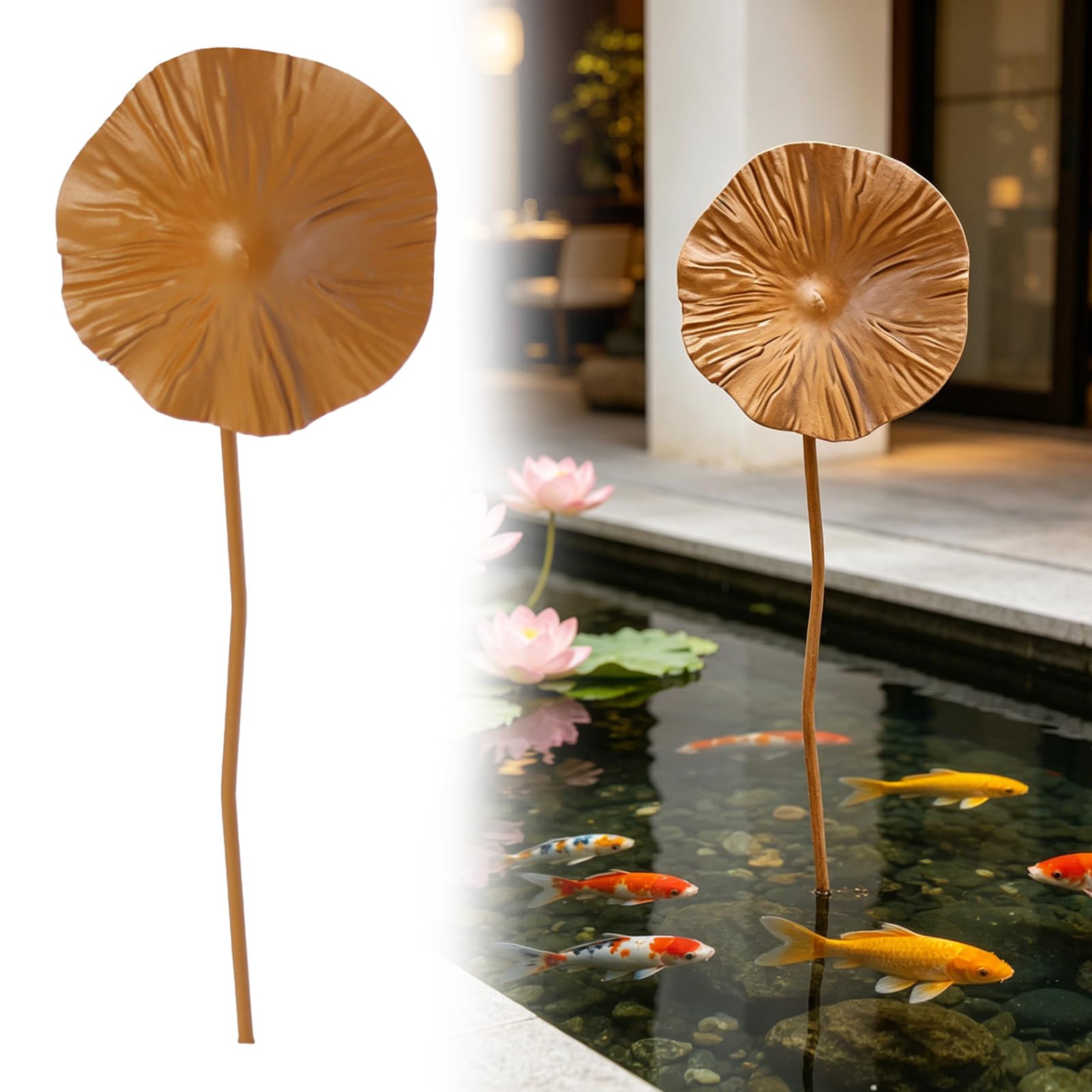 Metal Mushroom Garden Statue Decor, Iron Mushroom Statue Stake, Handmade Weather-Resistant Garden Stakes, Flower Pot Decoration for Patio Balcony Lawn Yard