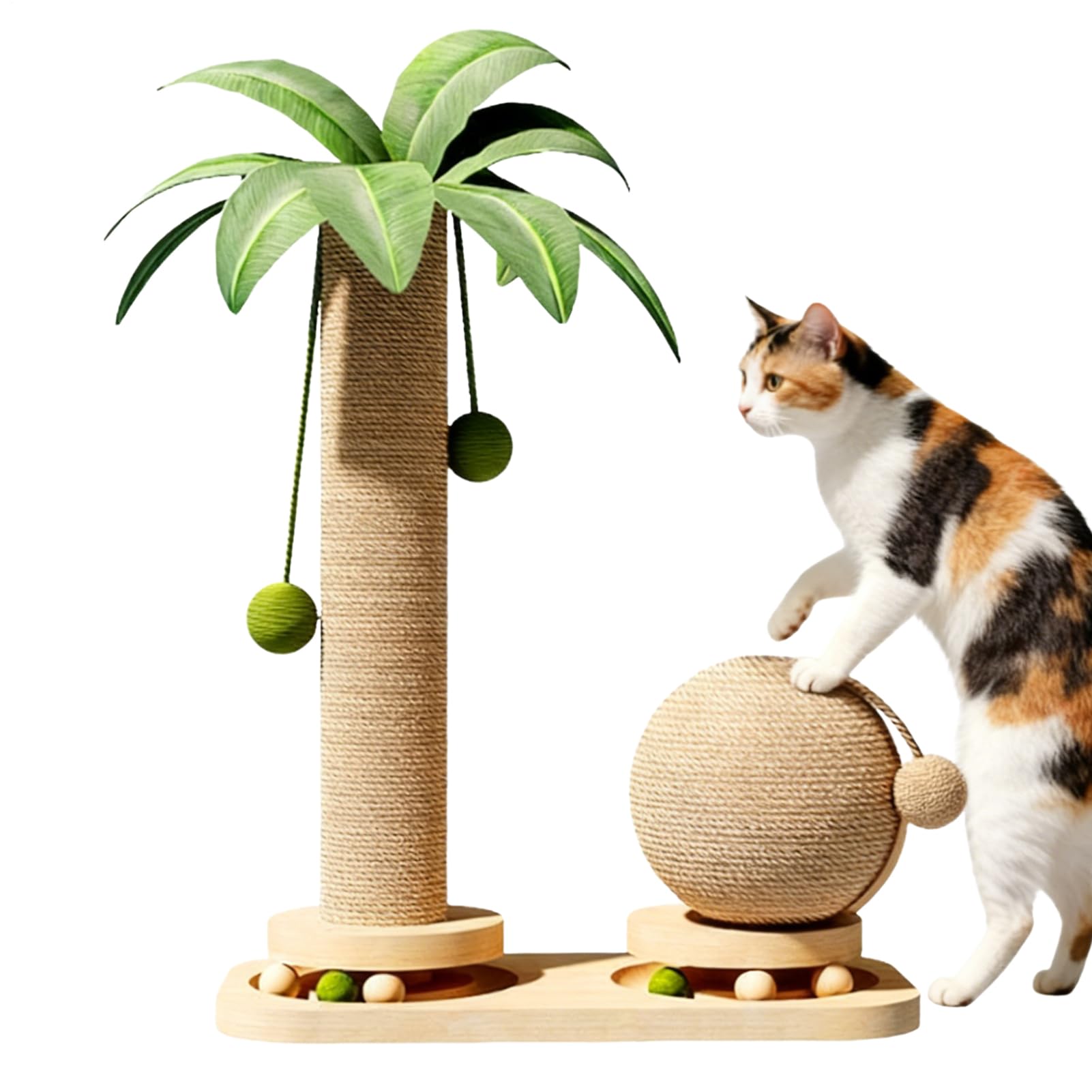 Árbol De Gatos De Interior Poste Rascador Vertical para Gatitos Juguete | Juguete De Árbol Y Casa Para Mascotas Interior Familia Amigos Amante Juego Cumpleaños Halloween Exterior Hogar Mascota Gat