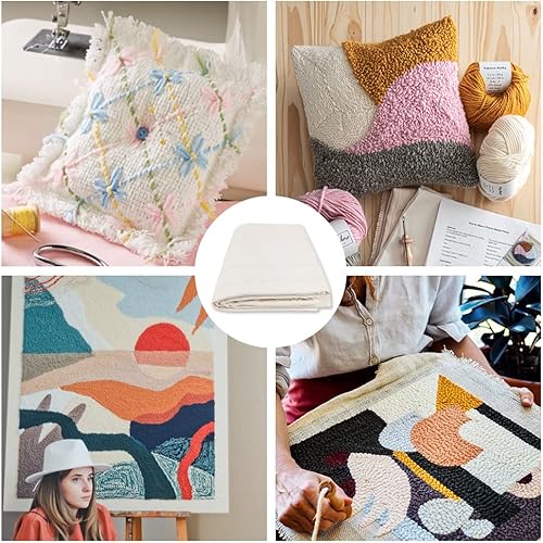 Miniatura 6 de Paño de acolchado primario de gran tamaño de 82.7 x 78.7 pulgadas con líneas marcadas, tela de tela de punzón de tela de monjes de primera calidad