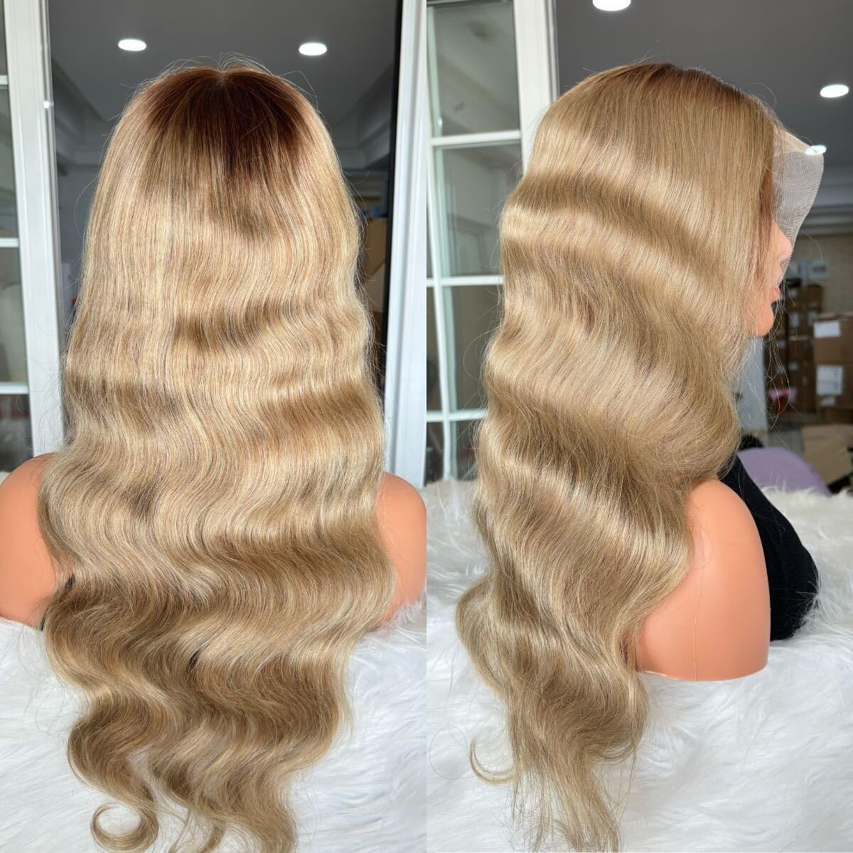 Amazon.com : Orijodie Ombre Ash Blonde Lace Front Wig Human 