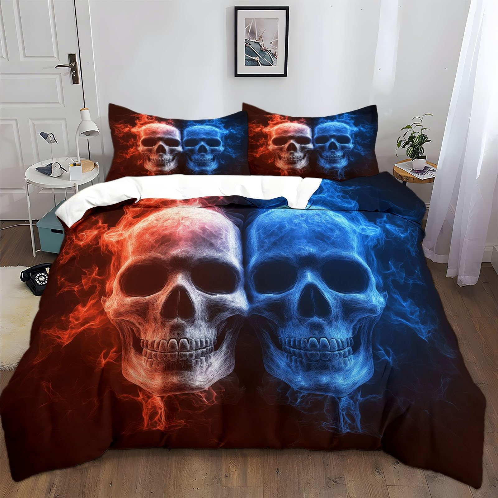 Housse de Couette Enfant 140x200 cm Fermeture Éclair pour Lit Facile