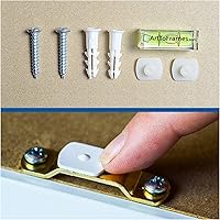 Vista 5 de PinPix Tablero de anuncios de corcho de 12 x 12 pulgadas. Este tablero decorativo enmarcado viene con diseño de círculos B W y un marco blanco