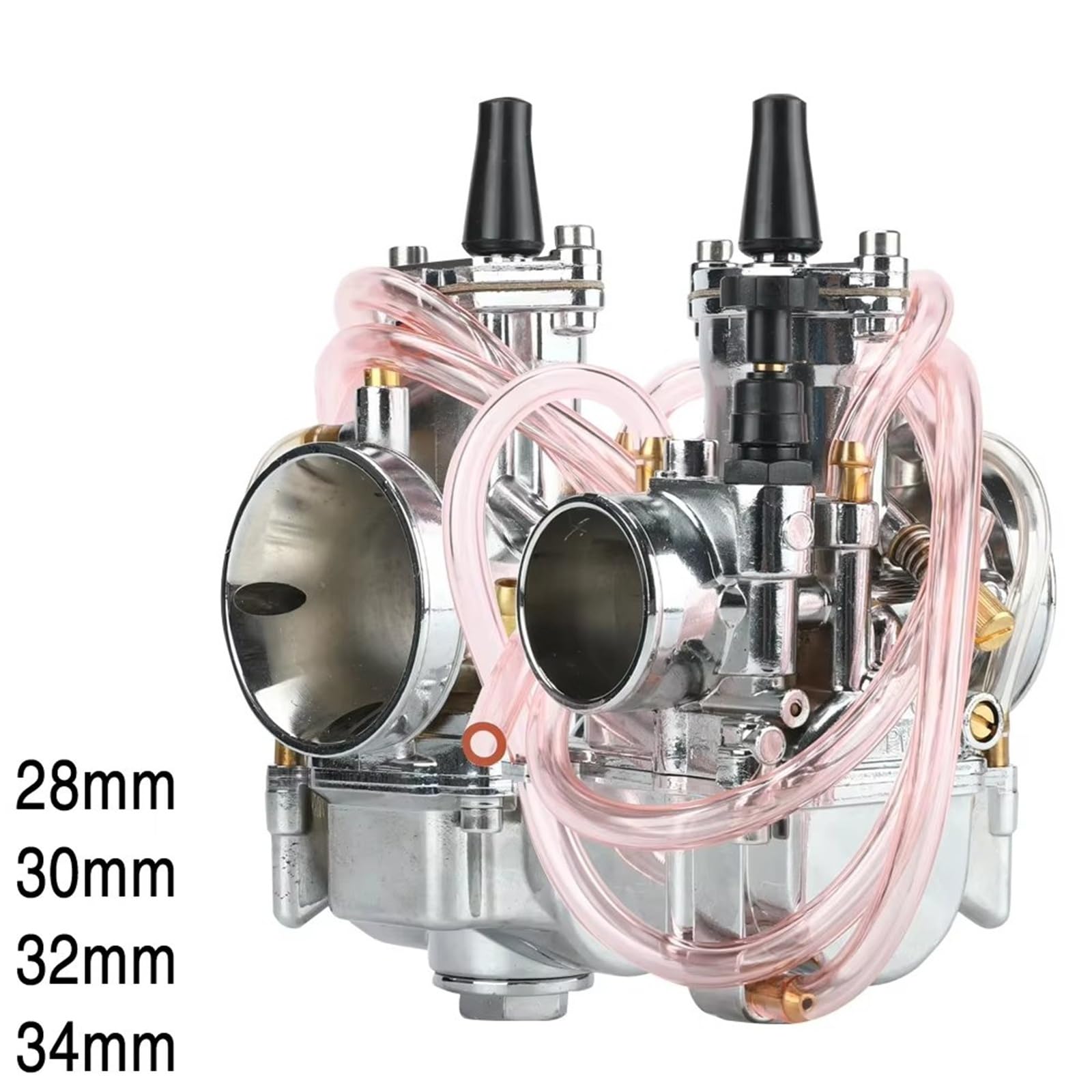 Carburateurs pour Moto Universelle en Argent 28 30 32 34mm, pour Carburateur pour PWK avec Jet Puissant 85 100 125 150 175 250 300cc Dirt Bike Pit Bike Carburettor(28mm)