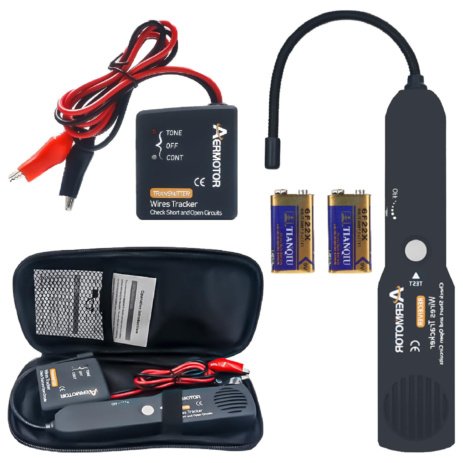 DFQXV EM415 PRO Cable Tracker Electrical- Wire Tracer for Automotive Wiring, Short & Open Circuit Finder, Non-Destructive Wire Tracing Tool with