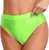 Womens Satin Silk Panties High Cut Ballet Dance Performance Briefs Holiday Party Stage Show