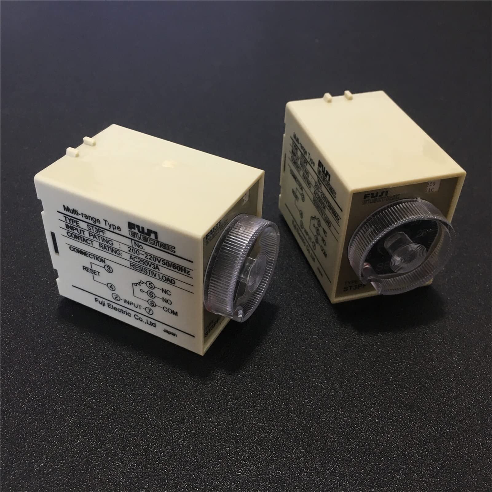CSKWLLNBC Relay 2pcs ST3PF ST3 Time DC 24V 10S 30S 60S 3M Power Off Delay Timer 24VDC 10S/30S/60S/180S Second Knob Control 3A 250VAC(Onecolor)
