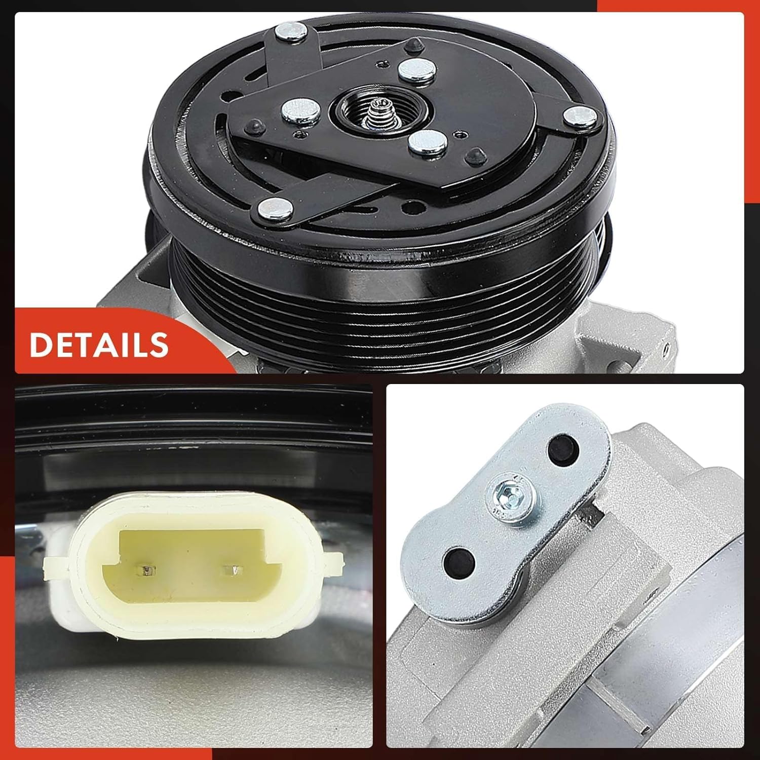 A-Premium Air Conditioner AC Compressor with Clutch Compatible with Chevrolet Aveo 2014 2015 2016 1.6L L4