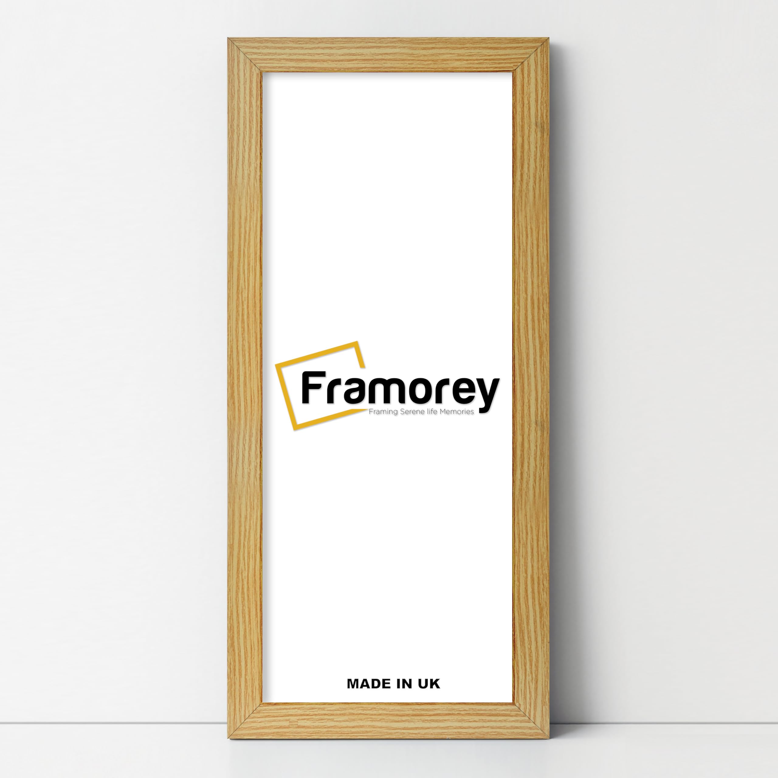 Framorey Modern Flat Pine Photo Frames, 30x10 Inch Size Picture Frame, Handmade Wooden Frames, Personalized Poster Frames, Certificate Frames