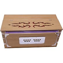 harmonium 3.5 octave 9 stopper coupler 7 fold 42 keys natural with bag / indian harmonium / professional harmonium / handmade harmonium