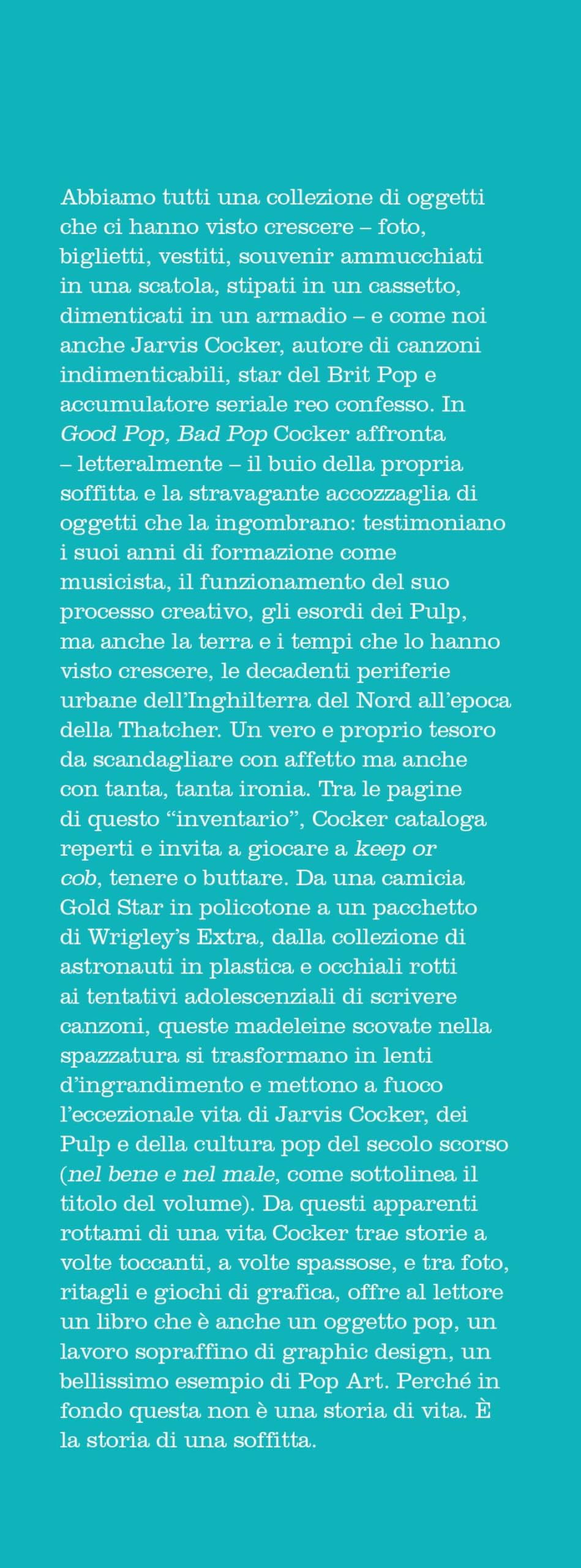 Good pop, bad pop. Un inventario di Jarvis Cocker