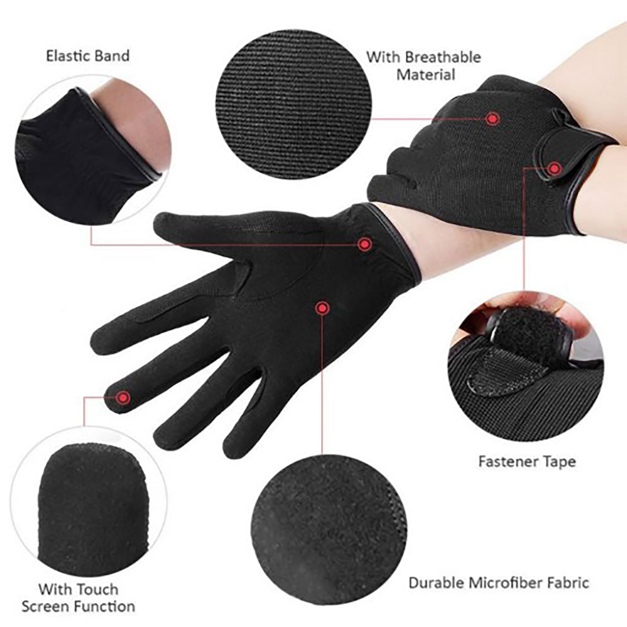 Gants D'équitation, Adulte Unisexe, Professionnels Gants D'équitation Respirants, Gants à écran Tactile, Utilisés pour Le Cyclisme, L'équitation et Les Activités de Plein Air
