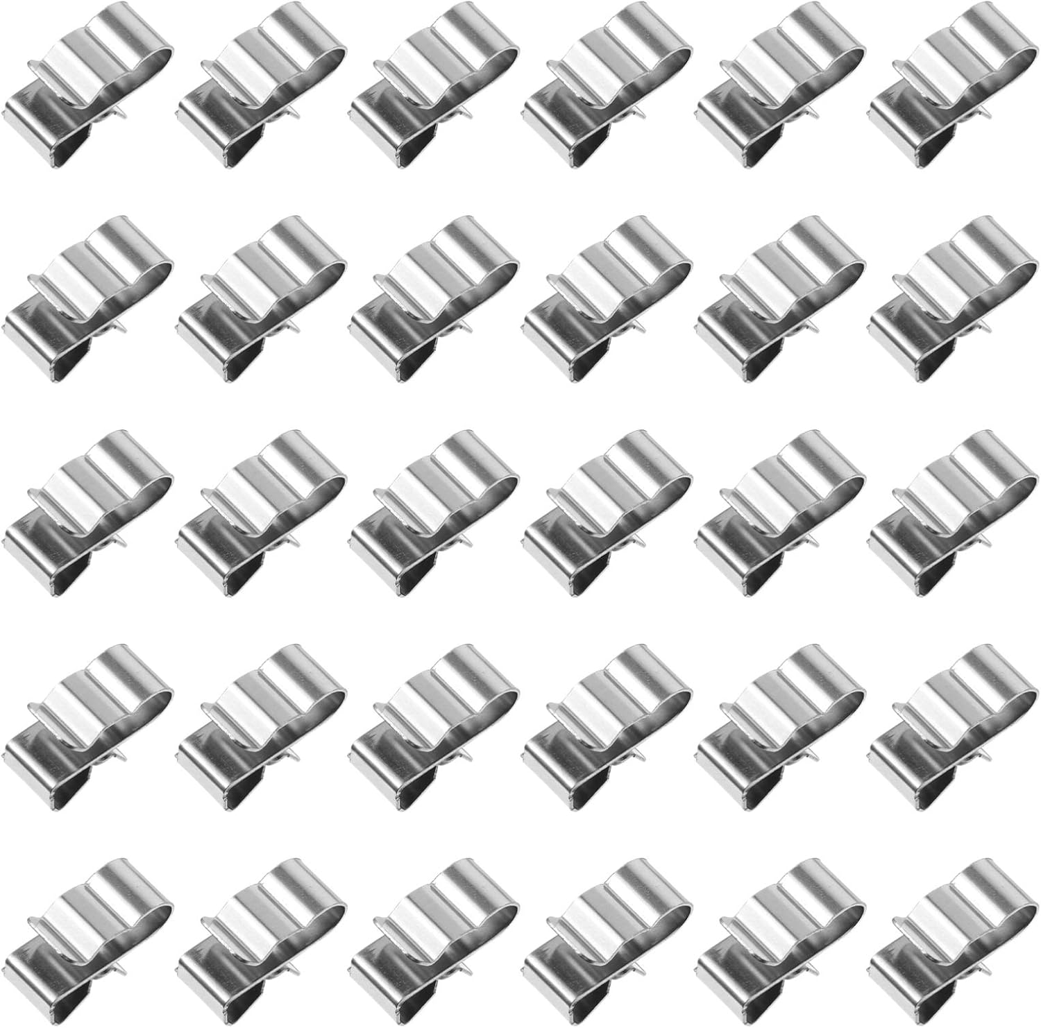 Scicalife 50pcs Wire Rope Clips Stainless Solar Power Cable Clips Trailer Frame Wire