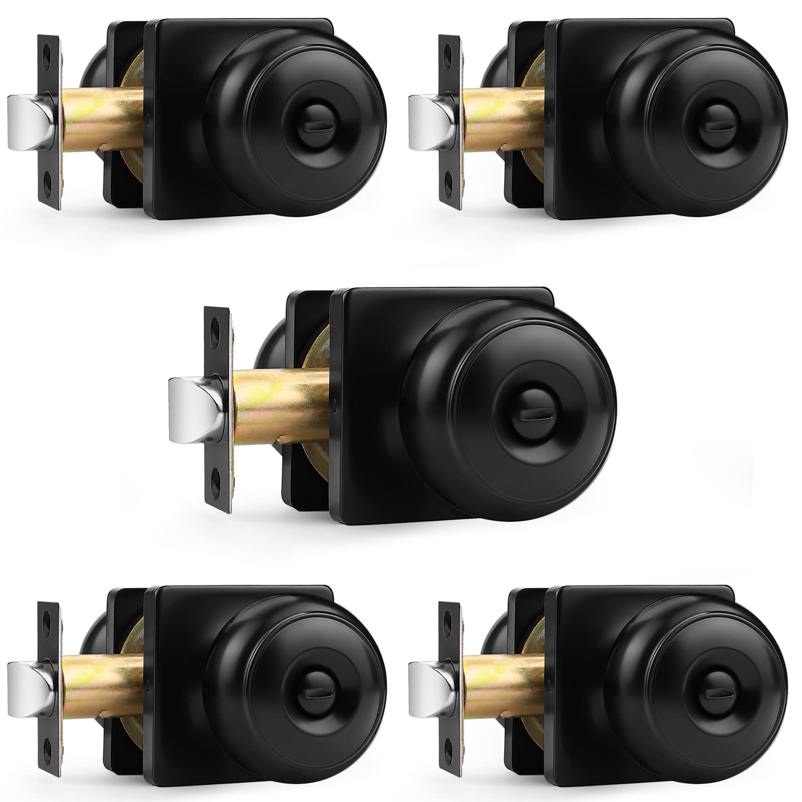 Probrico Brushed Nickel Door Knobs - Lockable & FREE SHIPPING -12 Probrico Brushed Nickel Door Knobs - Lockable & FREE SHIPPING -12