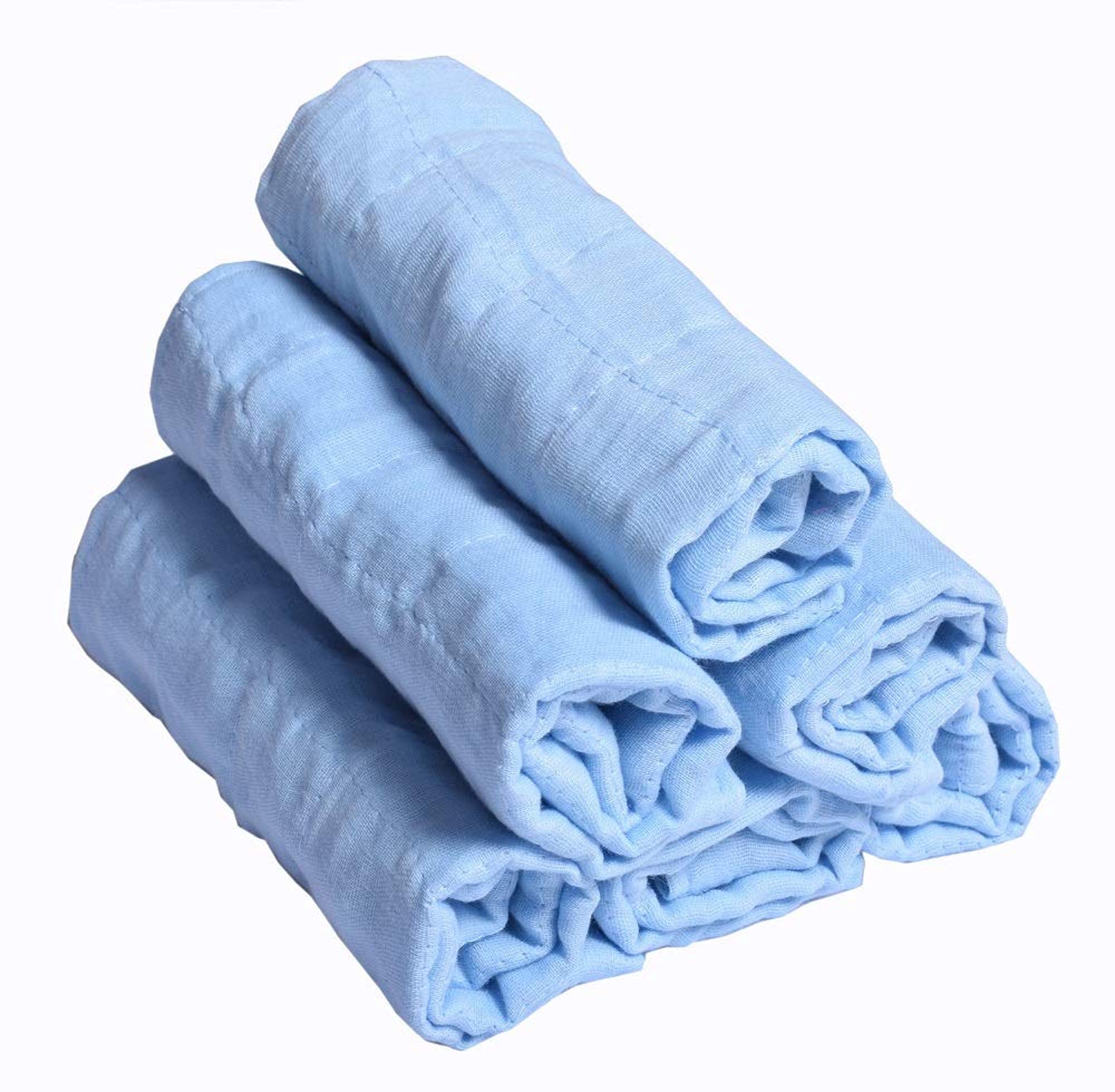 Glus Cotton Roti Cloth Wraps Reusable & Washable Easily fit in Tiffin & Lunch Box Pack of 6 (Blue, 30 x30 Cms)-picture-17