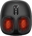 Cotsoco Massager pour les pieds avec chaleur, Massager pour les pieds, 3 modes Shiatsu avec rouleau de massage, Massager pour les pieds et les mollets, Idéal pour se détendre à la maison ou au bureau, Cadeaux pour la fête des pères et des mères - Noir