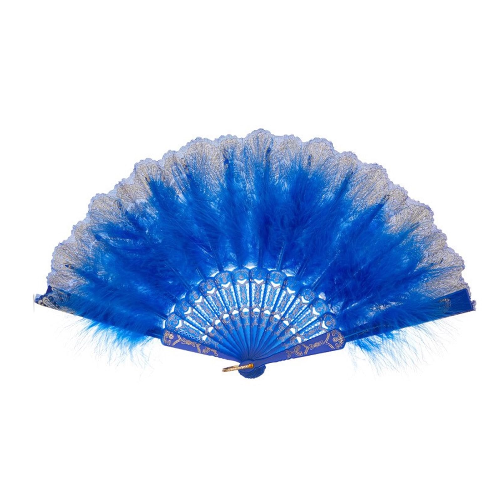 Buxuaaaa Feather Fan Chinese Large Hand Fan for Costume Props Party Dancing Wedding Home Decorations Hand for Womens Foldable